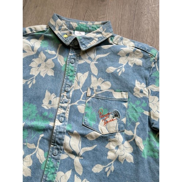Disney Princess Tiana Prince Naveen denim button down shirt Size Medium - Picture 2 of 6